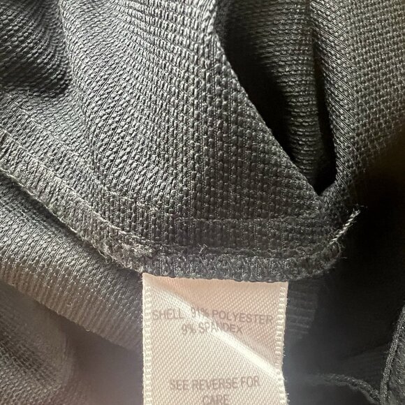 Garnet Hill Pants Black Elastic Waist Pull On Straight Leg Pleated Size Medium - Picture 10 of 14